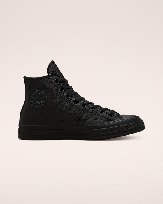 Black Converse Chuck 70 Tonal Leather High Top | A06197J