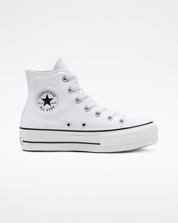 White Converse Chuck Taylor All Star lift Canvas High Top | A80389B